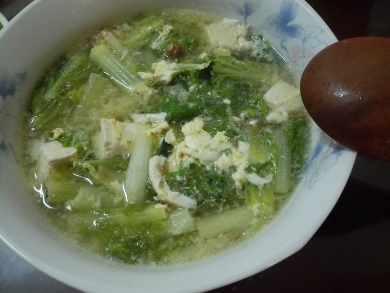 青菜豆腐湯(冬菜版)