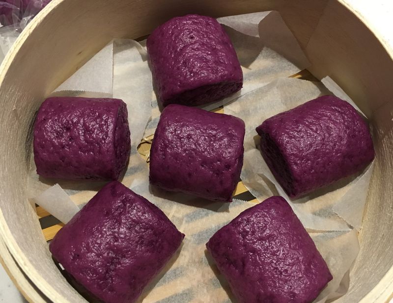 紫色地瓜饅頭(紫芋の蒸しパン)