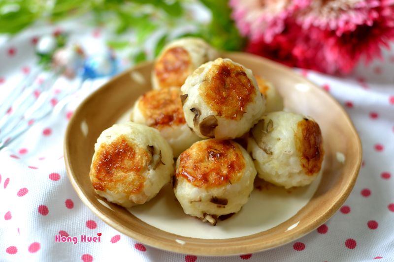 薯泥菇菇米丸子【好菇道美味家廚】