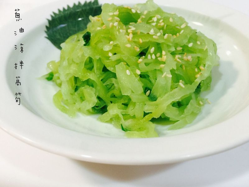 蔥油涼拌萵筍