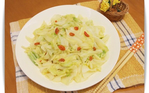 「枸杞高麗菜」清爽上桌