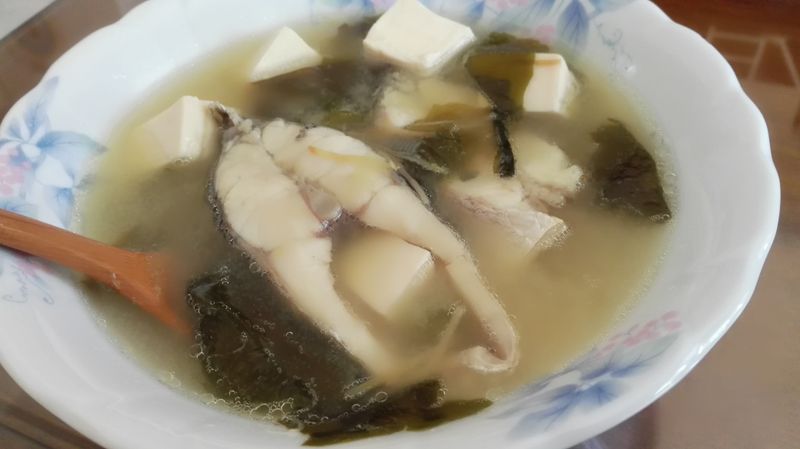 味噌鱸魚湯(電鍋版)