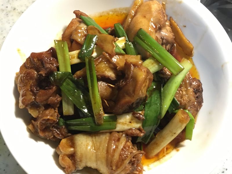 蔥燒糖醋雞腿