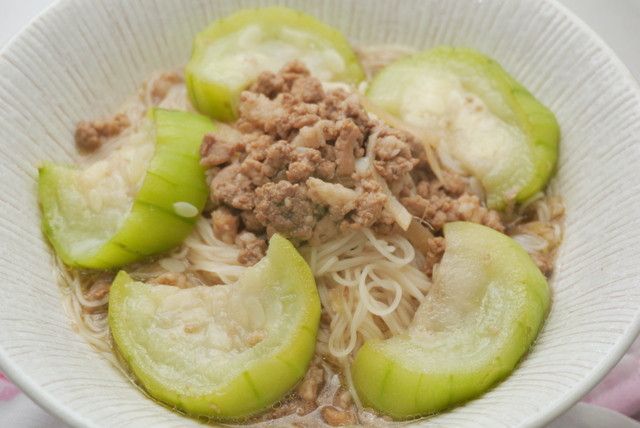 絲瓜肉末麵線