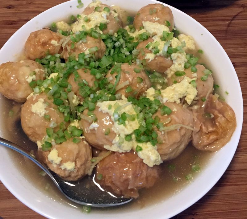魚鑲麵筋豆腐