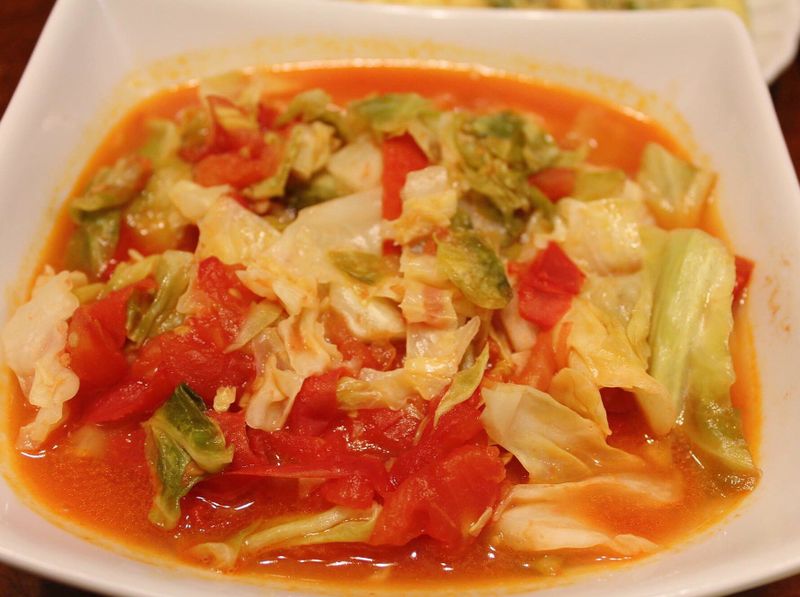 蕃茄炒高麗菜