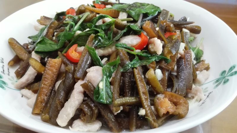 海茸炒肉絲