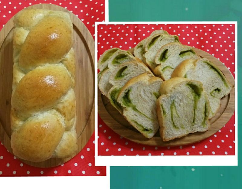 全麥米漿~抹茶牛奶吐司