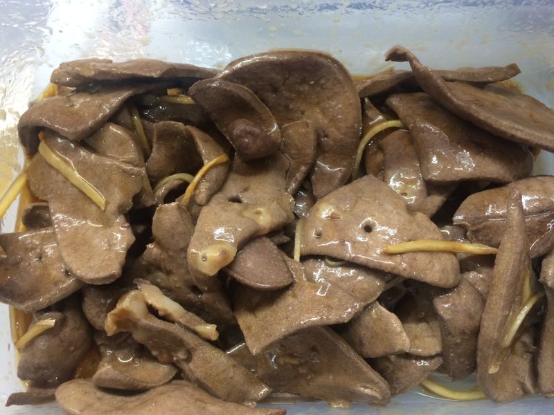 涼拌麻油豬肝