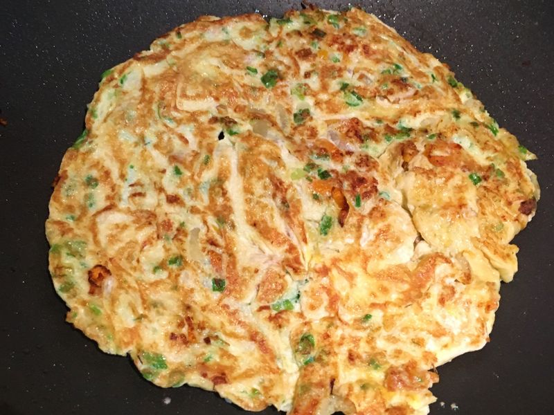 外酥內嫩又多汁蔥蛋