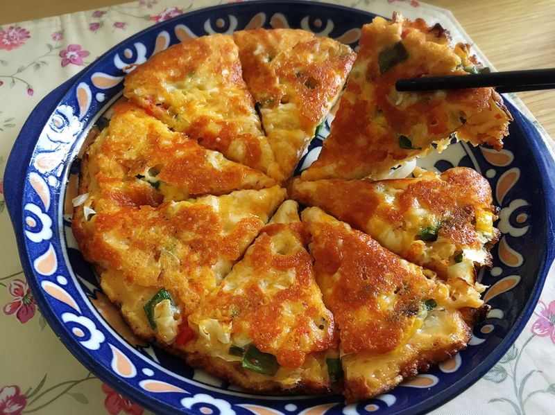 起司泡菜煎餅치즈김치전(蔬食版)