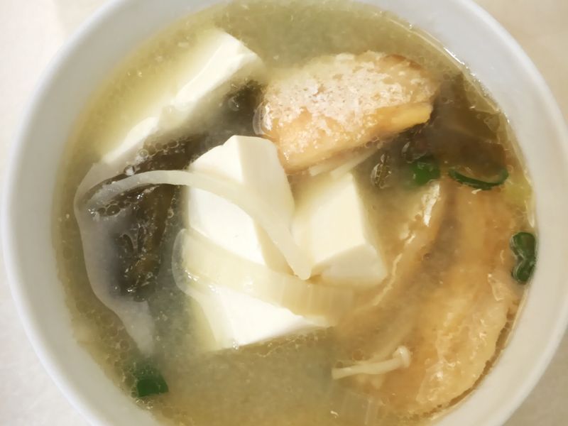 鮭魚豆腐味噌湯