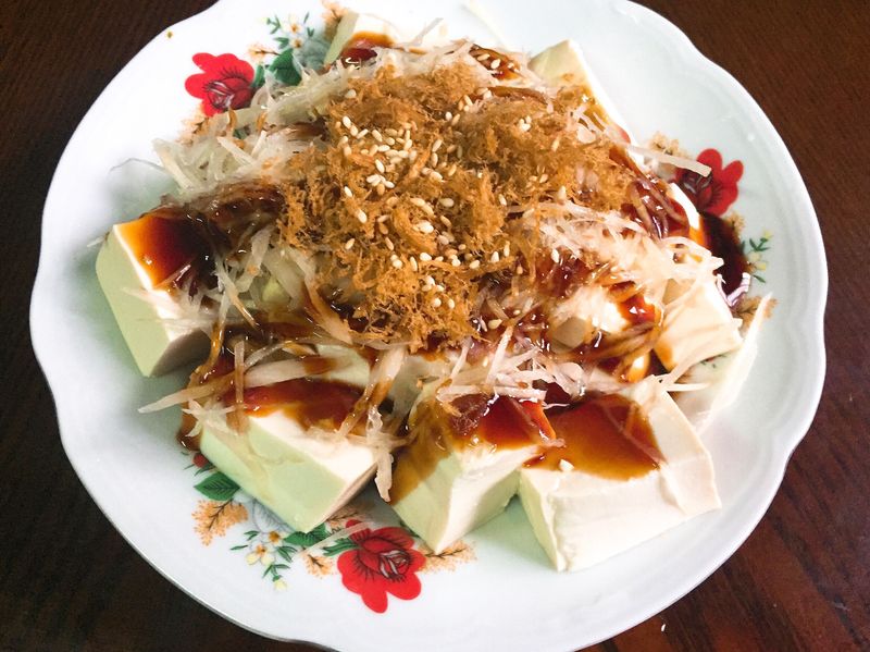 素鬆涼拌豆腐
