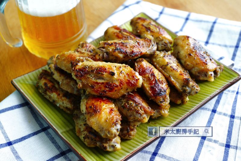 香草蜂蜜芥末烤雞翅