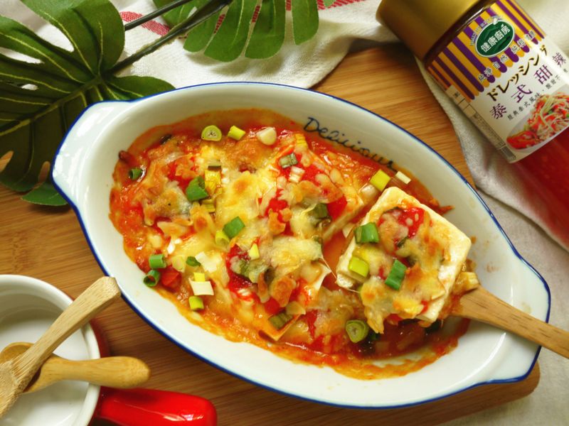 焗烤泰式甜辣豆腐_健康廚房