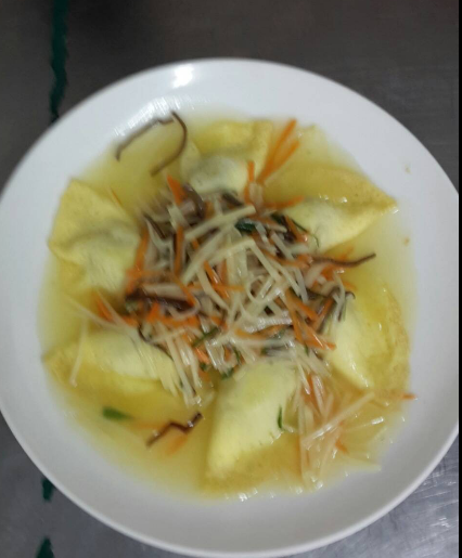 三絲淋蛋餃