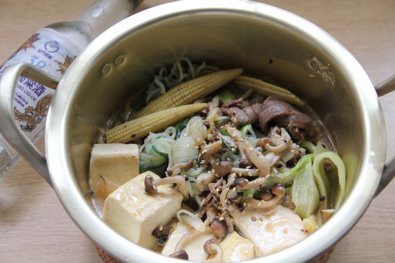 豬肉壽喜燒_38度金門高梁酒