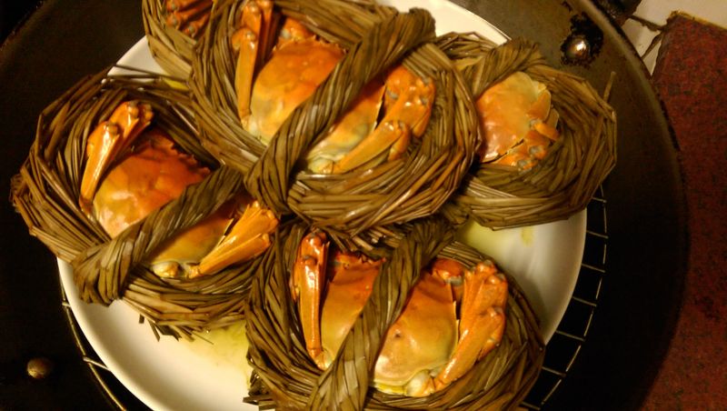 かにの清蒸大閘蟹【58度金門高粱酒】