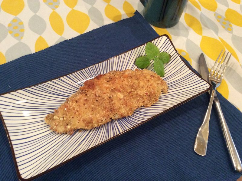 杏仁酥煎鯛魚排