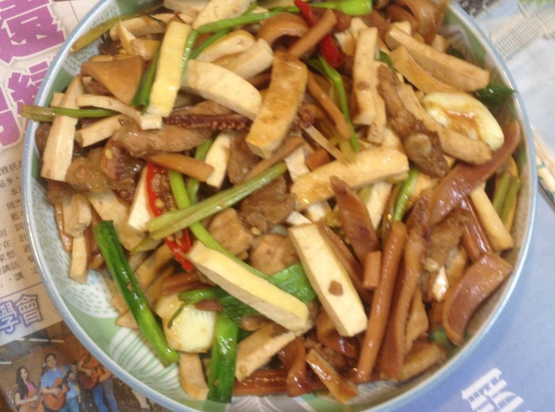 客家炒魷魚