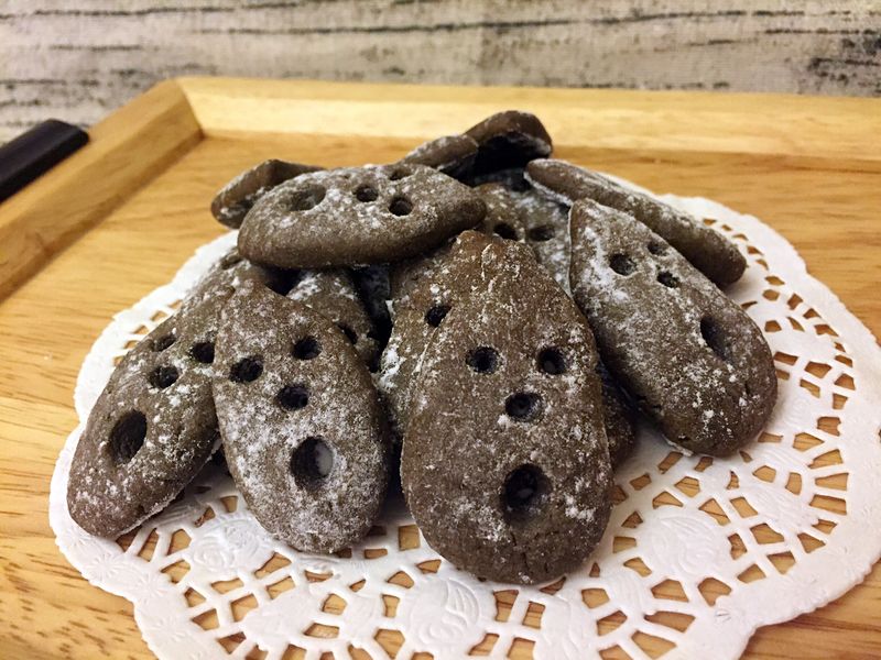 萬聖節摩艾吶喊餅乾
