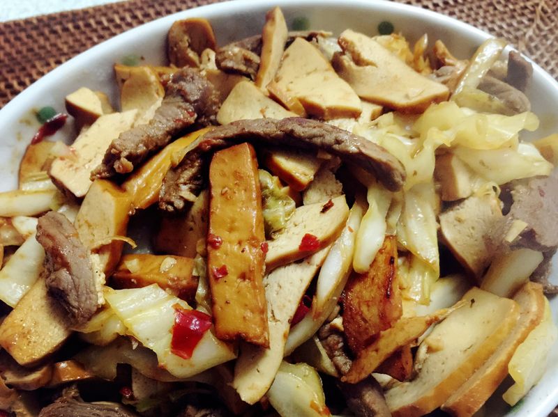 豆乾炒牛柳