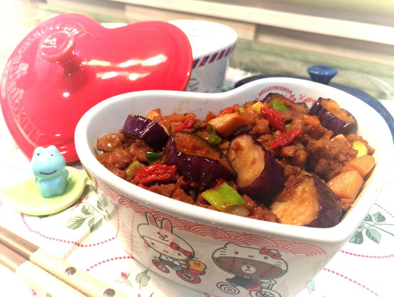 杏鮑菇茄子蓋飯