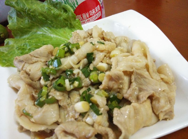 五分鐘上菜─涼拌葱香豚肉