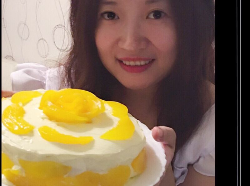 水蜜桃鮮奶油蛋糕