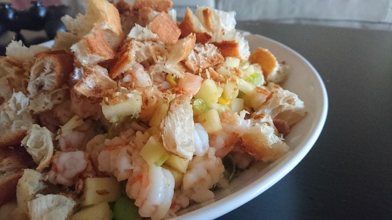 家常宴客菜 - 蘋果蝦鬆