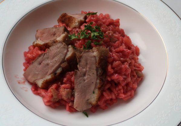 甜菜根燉飯