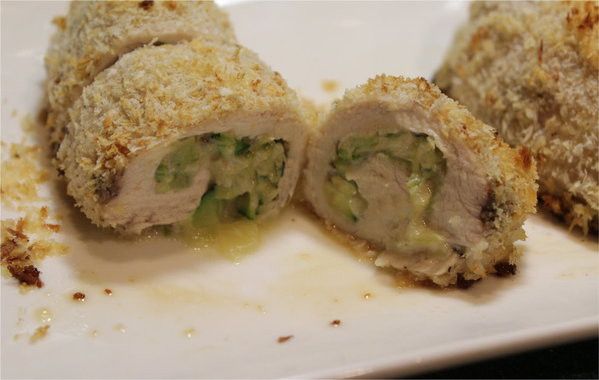 櫛瓜起士雞肉卷