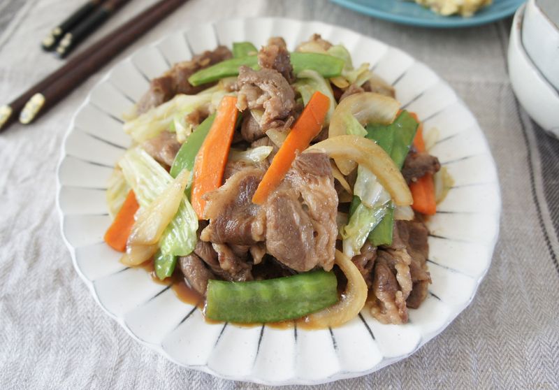 照燒野菜肉片