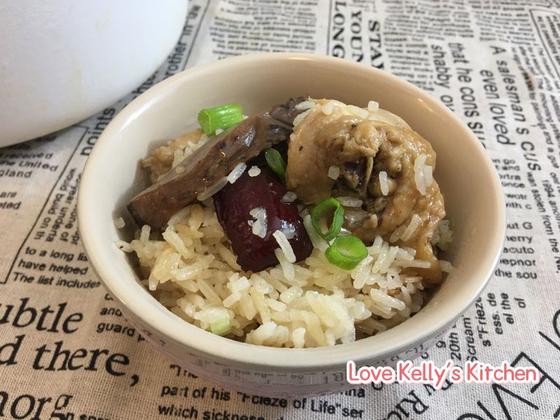 麻油冬菇紅棗雞飯