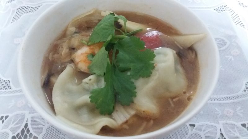 義式茄醬海鮮湯餃