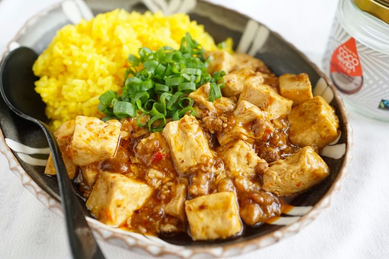 馨香微辣~椰子油麻婆豆腐燴飯