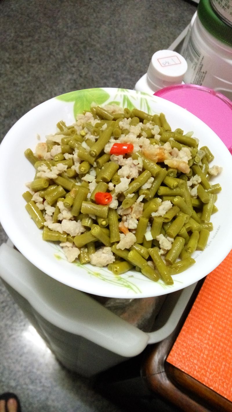 辣炒肉末酸豆