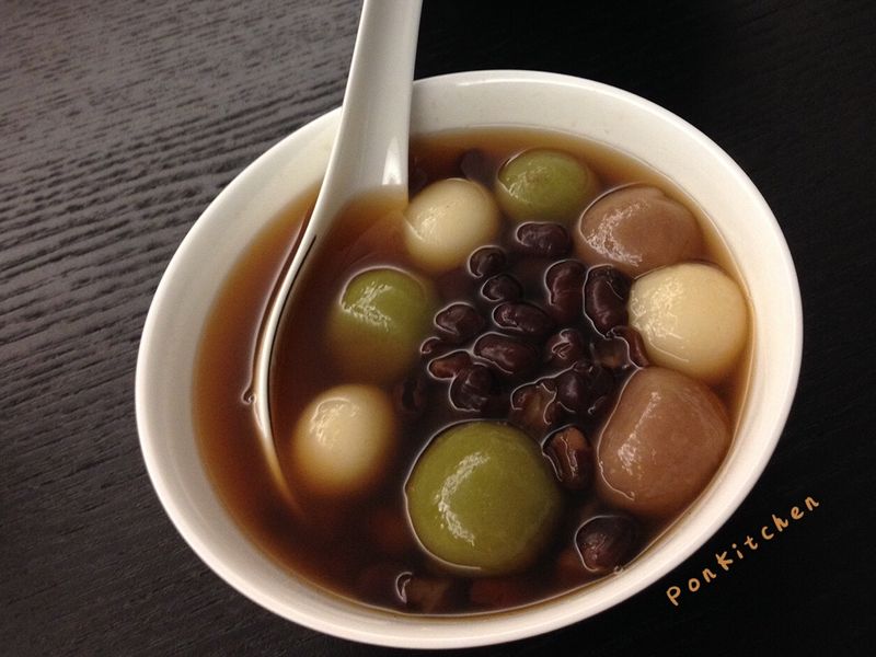 三色湯圓