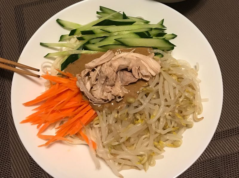 麻醬涼麵(簡易&多蔬菜版)