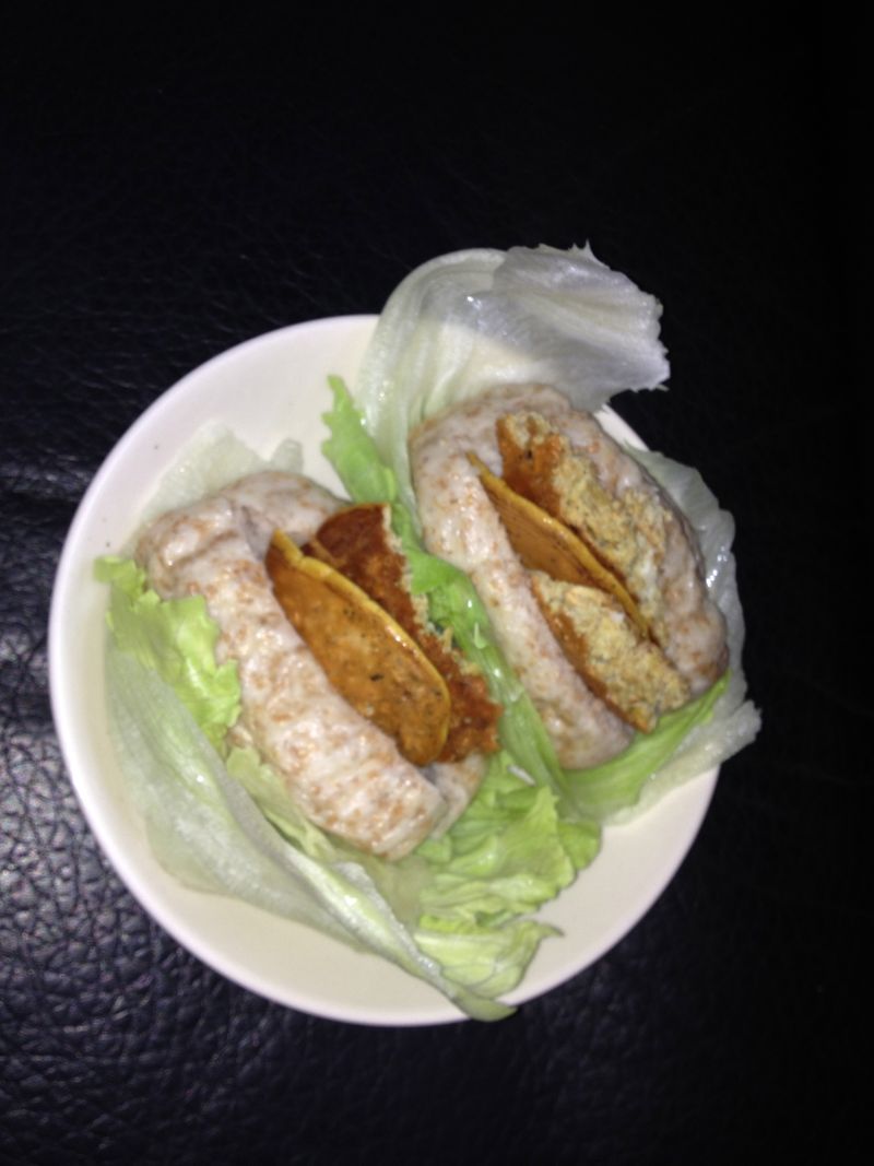 懶人早餐 饅頭夾蛋配生菜