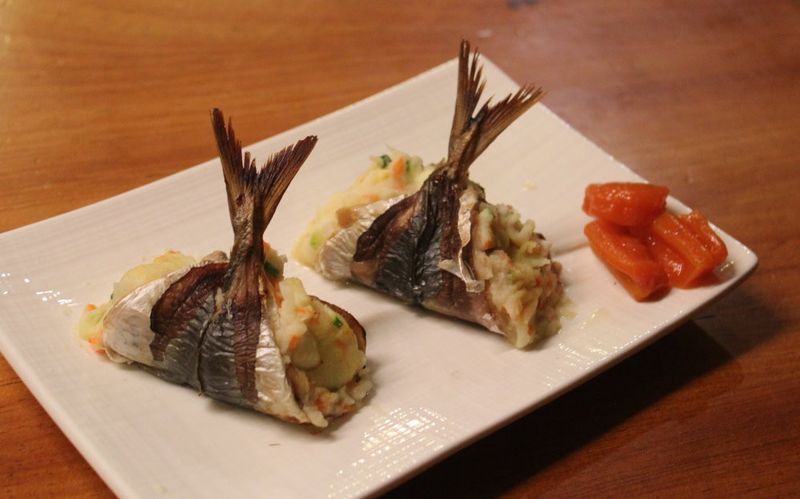 竹莢魚馬鈴薯沙拉燒