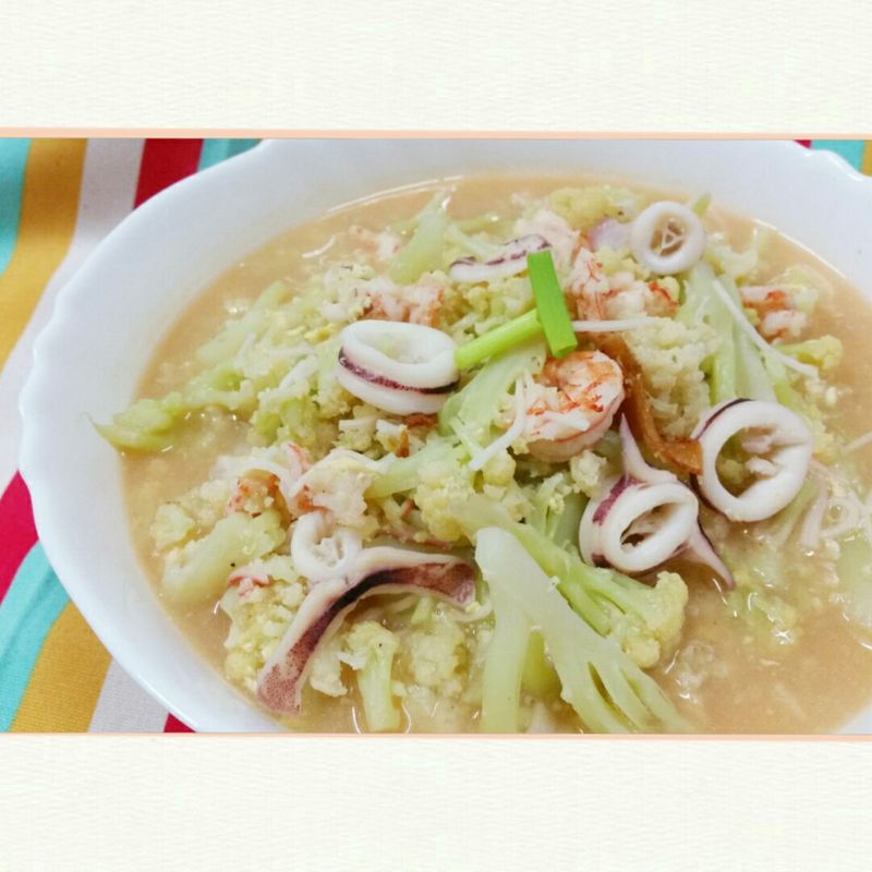 花菜海鮮羮