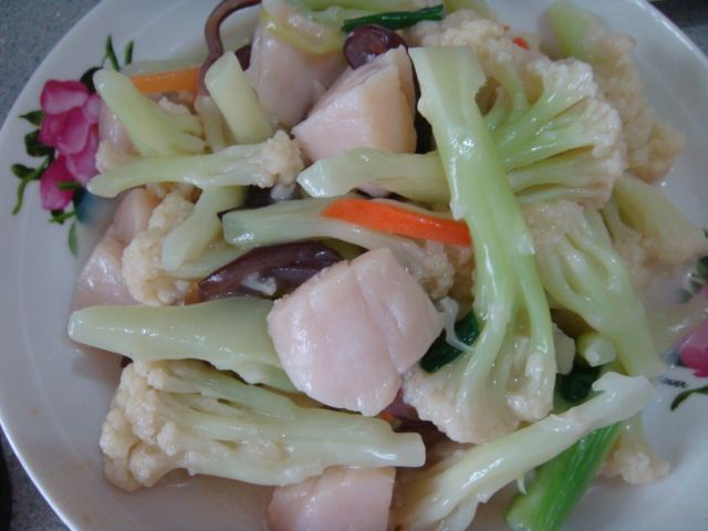 花椰菜炒干貝