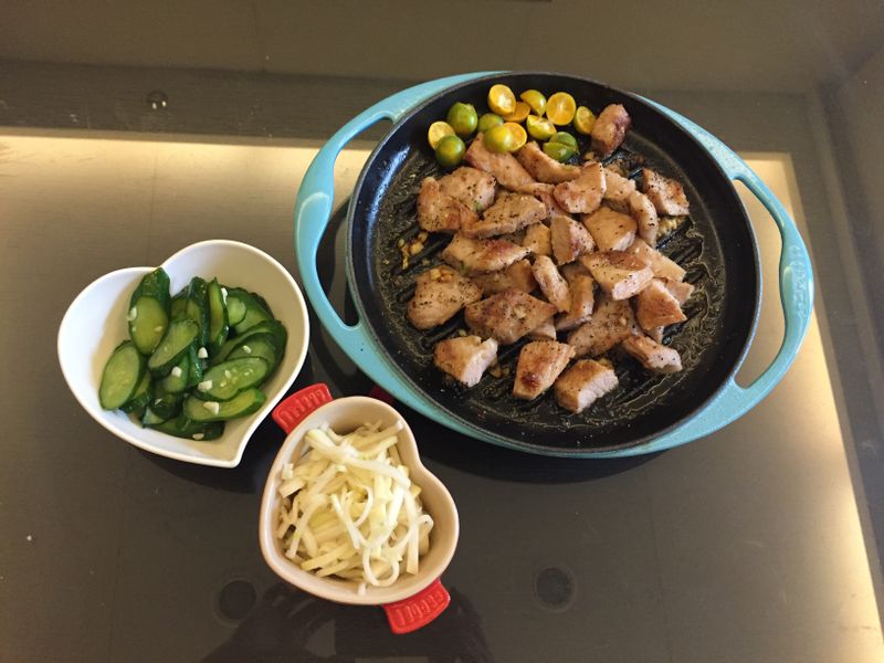 香煎松板豬肉