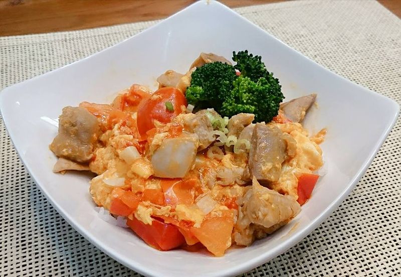 番茄雞肉蛋蓋飯