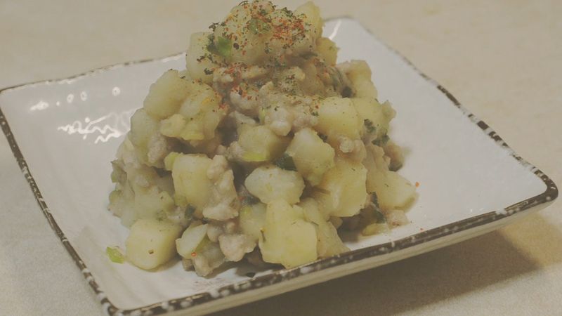 軟綿鹹香∣肉末炒馬鈴薯