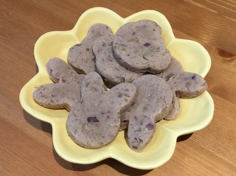 【寶寶食譜】地瓜起士小Q餅(無油無糖)