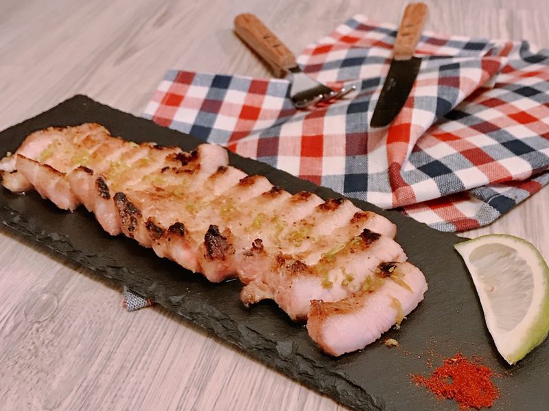 ★香檸鹽麴松阪豬~塩麹豚肉ソテー