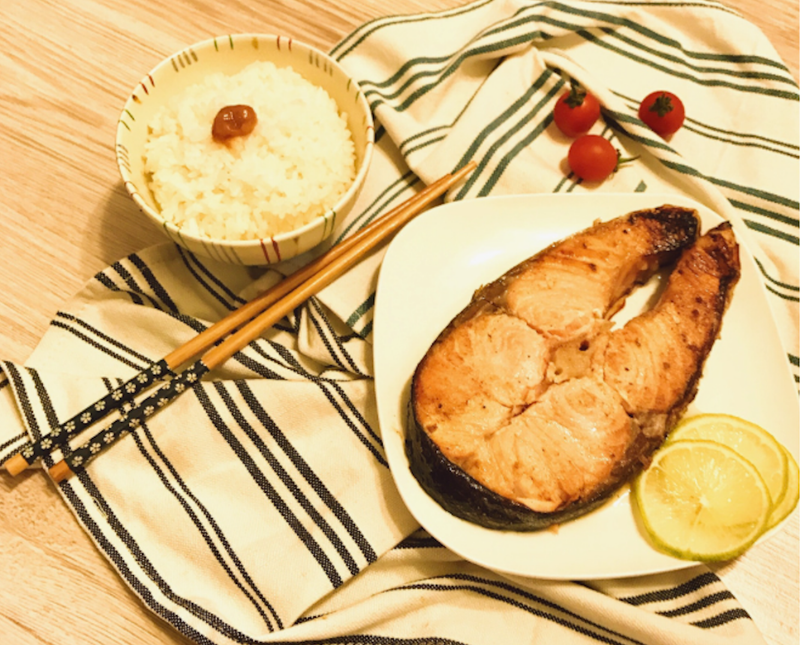 ★鹽麴香烤鮭魚～鮭の塩麹焼き