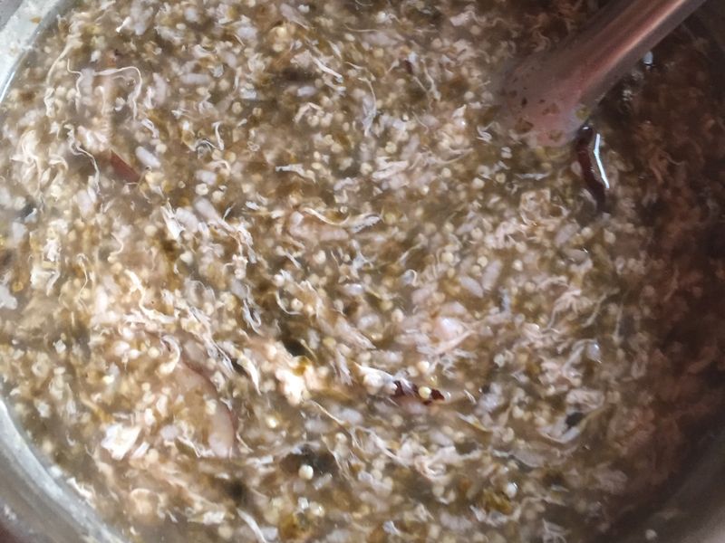 香菇蛋鹹小米粥